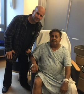 Mike donated a kidney to his brother-in-law last month!