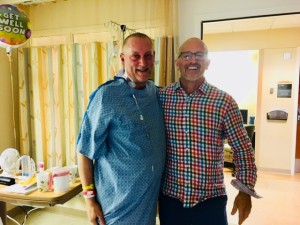 Bryon and Dan celebrated 30 years of friendship with a successful kidney transplant!